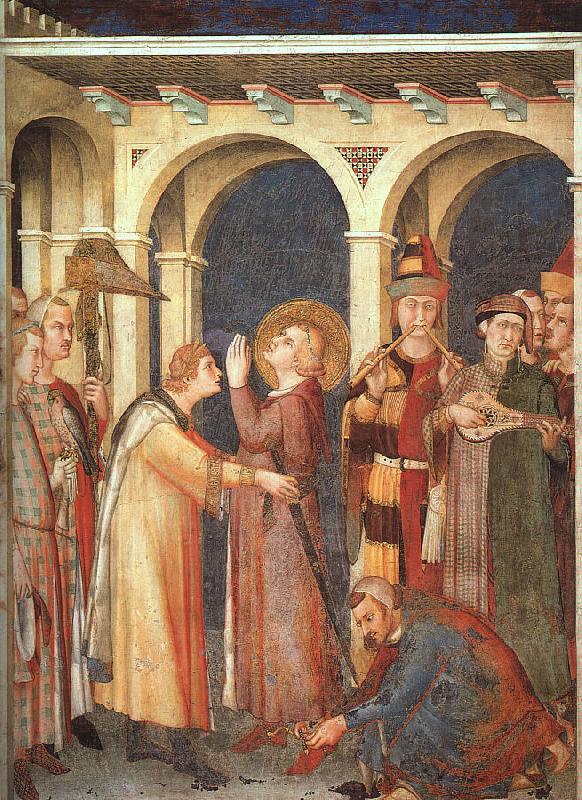 Simone Martini St.Martin is Knighted Spain oil painting art